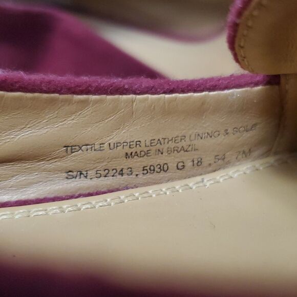 Tory Burch Maroon Navy Antonio Loafers, Size 7, Excellent Condition - Picture 6 of 11